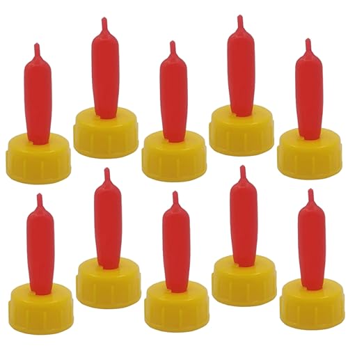 Healifty 12pcs Lamb Feeding Nipples Thick Rubber Milk Bottle Pacifiers for Young Livestock Piglet Calf Sheep Farm Animal Milk Drink Replacement