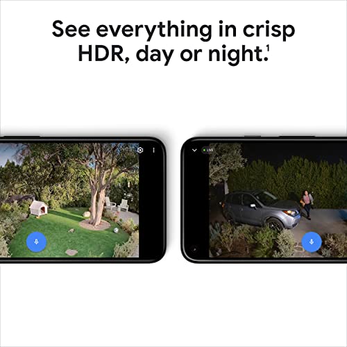 Google Nest Cam with Floodlight - Outdoor Camera - Floodlight Security Camera, White, 1 Count (Pack of 1) | Outdoor camera, camera with customizable floodlight, 1080 HDR video, night vision, 180° motion detection, Google Home app - size: 1 Count (Pack of