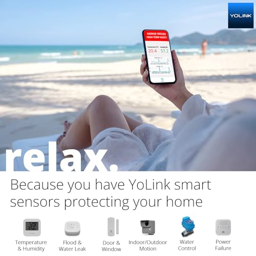 Smart Wireless Temperature Sensor/Humidity Sensor Wide Range (14 to 122 Degrees) for Fridge Monitoring Pet Cage/Tank Monitoring, Smartphone Alerts, Compatible with Alexa IFTTT - Hub Included - style: 1-Pack with Hub