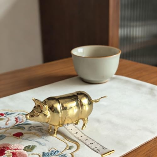 Antique-Inspired Pig Mini Tape Measure, Vintage Sewing Measure Tapes Retractable for Crafts Quilting Sewing Lovers, Cute Metal Pig Soft Measure Tapes for Sewing, Cloth (Silver)