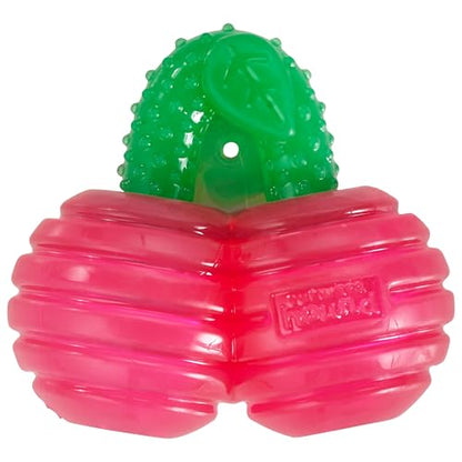 Outward Hound Gummiez Cherries Dog Toy & Treat Stuffer, 4″ x 4″ Cherry-Scent Interactive Chew for Dogs, Promote Healthy Teeth, Gums & Mental Enrichment, Reduce Boredom & Support Dental Health - color: Cherries