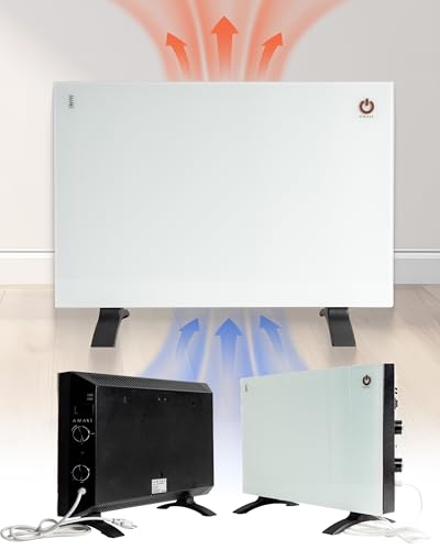 Amaze Heaters Classic Convection Panel Heater - Space Heater with Thermostat - 450/900 Dual Wattage Settings - 22”x18" With Wall Mount Kit - Ideal For Office & Home Use Up to 350 sq ft - size: 450/900W Classic