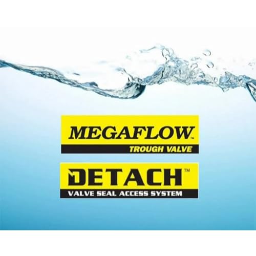 Jobe Valves J-MFV0125DLT Megaflow Trough Valve, 1.25" NPT w/DLT (Detach Base Long Tail), High Flow Float Valve for Livestock Water Troughs & Tanks, Underwater Mount, 5–150 PSI, Corrosion Resistant
