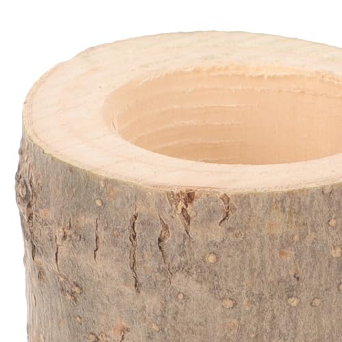 Wooden Hanging Small Animal Feeding Bowl Wear- Guinea Pig Feeder Suitable for Hamsters Chinchillas and Squirrels