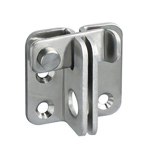 Alise Flip Latch Gate Latch,Shed Door Latch Barn Door Lock Shed Lock Shed Latch,Stainless Steel Locking Latches for Shed Barn Fence Chicken Dog Cage Window Cabinet Backyard Garage,Brushed,S-Size - color: Brushed Nickel, size: Small Size (SS)