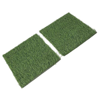 Zerodis Garden Breeding 6 Pack Chicken Nesting Pads Washable Thicken Artificia Grass Nesting Box Liners Reusable Hens Bedding Artificial Grass Rug Carpet Fake Synthetic Turf Mat for