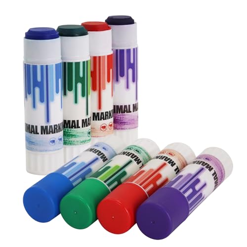 Livestock Marker Paint Pen 8PCS Animal Identification High Visibility Livestock Marking Paint Pen Livestock Prod,Cattle Marking Tools Paint For Marking Animal Skin