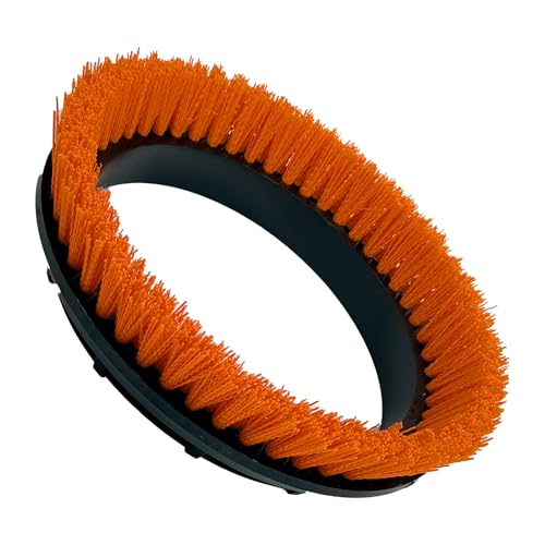 237047 Orbiter Orange Scrub Brush for ORB550MC Orbiter Floor Machine, Heavy-Duty Brush, 12” Diameter,(1 Pack)