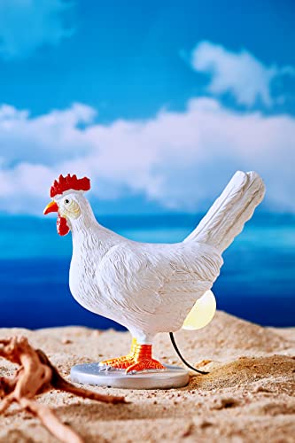 3D LED Hen Night Light with USB, Resin Egg Lamp in Gift Box, Funny Chicken Table Lamp for Easter, Christmas, Birthdays