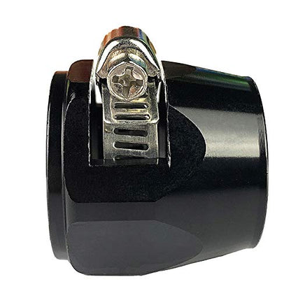 Aluminum Hex Hose Finisher Clamp 28AN for AN28 Fuel Line 50mm (1.96") OD Hose - size: 28AN