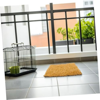 POPETPOP 4pcs Chicken Nesting Box Pads Reusable Coop Ground Pad Hen Nesting Liners Artificial Grass Bedding Clean and Odor