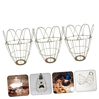 YARNOW 3pcs Heat Lamp Bulb Cages High-Temperature Resistant Light Covers for Reptiles and Livestock Easy Installation Anti-Scald Protection for Home Zoo Use