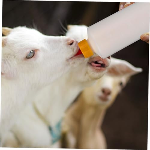 2sets Goat Calf Feeding Bottles Pet Bottle for Dairy Farm Calf Milk Feeding Nipples Capacity Portable Easy Cleaning - size: 23.50X6.00X6.00CM