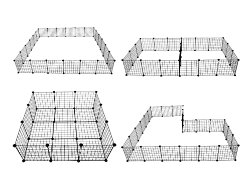 Midlee Guinea Pig Cage Panels- Set of 24 DIY Piggie Cage - size: Medium