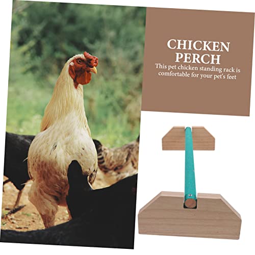 BESPORTBLE Chick Wooden Stick Chicken Roosting Perch Bird Stand Parrot Perch Chicken Supplies Safe Comfortable Roost