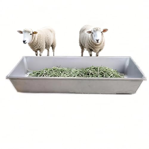 2-in-1 Animal Feeding & Watering Trough for Sheep, Goats, Cattle - Heavy Duty, Easy to Clean, Portable Livestock Feeder and Waterer Tub for Pasture, Barn, Ranch(Cattle 75in/190cm) - size: Cattle 75in/190cm
