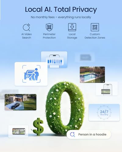 REOLINK OMVI 3i WiFi, 10MP+8MP 4K, Triple-Lens Outdoor Security Camera | 180° Panoramic + Pan-Tilt, SyncTrack&Auto Tracking, Dual-Band WiFi 6, Smart Detection, Local AI Video Search, No Monthly Fees