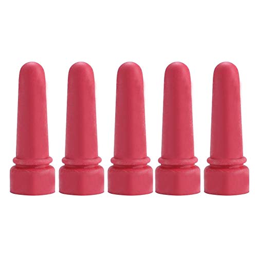 Cow Feeding Nipple, 5pcs Personalized Durable 6.9cm Length Rubber Milk Drink Nipples Animal Feeding Supplies