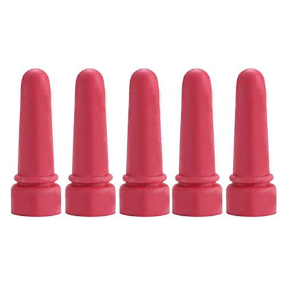 Cow Feeding Nipple, 5pcs Personalized Durable 6.9cm Length Rubber Milk Drink Nipples Animal Feeding Supplies