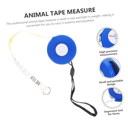 Cattle and Pig Weight Tape Measure 2.5m Animal Body Circumference Measuring Tape for Farm Livestock Including Goats and Horses Style