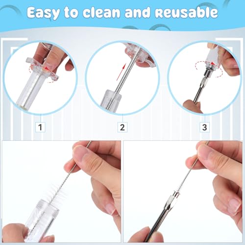2 Pieces Reusable Goats Syringe with 2 Drench Nozzle, Adjustable Dosage Detachable Sheep Drench Livestock Syringe for Sheep Baby Goat Supplies - 50ML - style: 50ml
