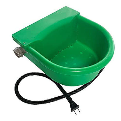 Automatic Heated Dog Bowl 1.3gal 100W Outdoor Thermal Water Dispenser Built-in Thermostat for Pet Livestock Cattle Sheep and Horse in Winter