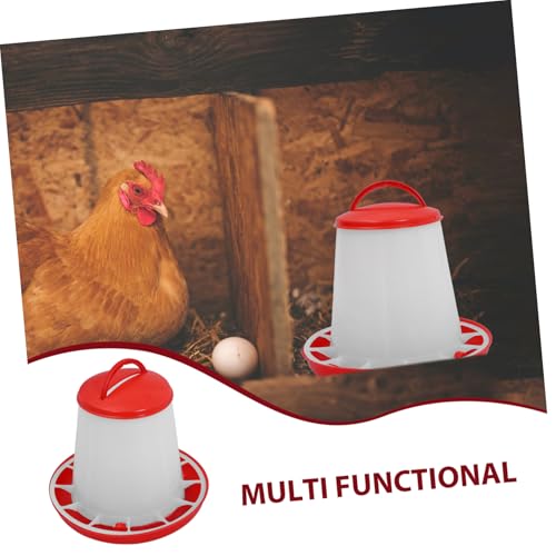 TOYANDONA Chick Waterer and Feeder Automatic Chicken Feeder Large Capacity for Chickens and Geese