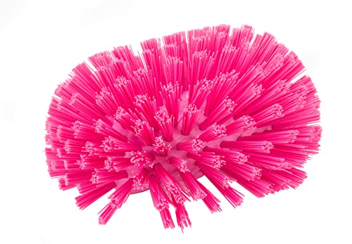 SPARTA Tank and Kettle Scrub Brush Heavy-Duty Tile Brush, Color-Coded and Handle Compatible (Sold Separately) for Optimal Access In Spacious Containers, Plastic, 5.25 X 7.5 Inches, Pink - color: Pink