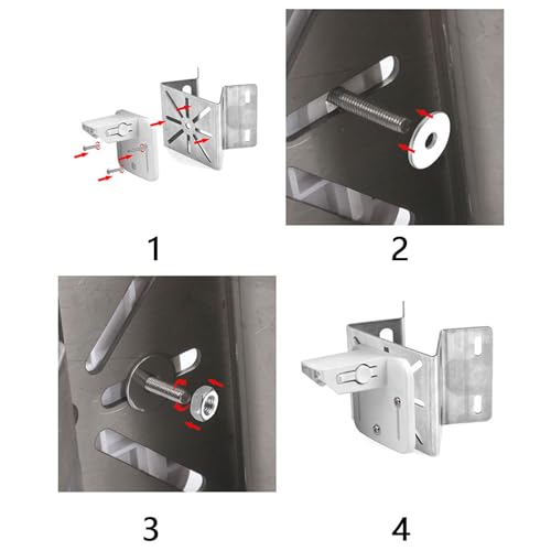 Weatherproof Stainless Steel Camera Mounting Bracket Security Camera Bracket for Home and Business Security - color: Oh!