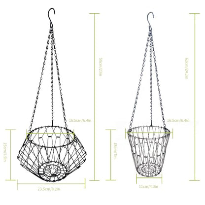 Hanging Chicken Feeder Accessories, Coop Must Haves -Foldable 6.5Inch Large Poultry Vegetable Fruits Chicken Treat Dispenser with 3pcs Hanging Chain,Chicken Toys for coop (Chicken Feeder 1 Pack)