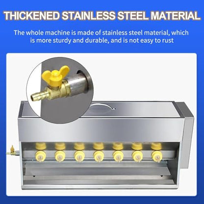Pig Milk Feeder, Stainless Steel Piglet Lactation Feeder with Sound Source Hole, Large Capacity Milk Box, Automatic Stirring, 14 Fully Automatic Nipple Feeder for Lambs, Pig, and Small Cattle