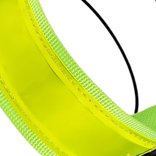 Bike Pants Strap - Reflective Cycling Cuff, Night Riding Band, Adjustable Ankle Wrap, Safety Visibility Gear, Daily Commute Use, Trail Running Walking, City Road Support improving Safety During - color: Green