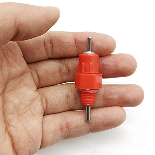 TIHOOD 30PCS Automatic Chicken Water Nipple Drinker Feeders Poultry Hen Screw Style