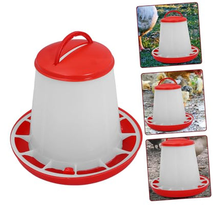 TOYANDONA Chick Waterer and Feeder Automatic Chicken Feeder Large Capacity for Chickens and Geese