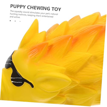 Toddmomy Dog Chewing Toy for Teeth Grinding Funny Pig Shaped Squeaky Puppy Plaything Latex Material for Interactive Chewing for Dogs