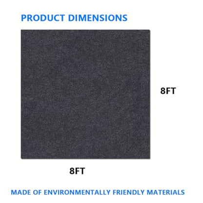 Chicken Coop Mat，Under Chicken House Mat——Absorbent Mat，Backing Prevents Liquid and Chicken Manure Penetration,Soft Material, Non-Slip Backing，Washable,Keeps Chicken House Floors Clean (8 FT x 8 FT) - size: 8 FT x 8 FT