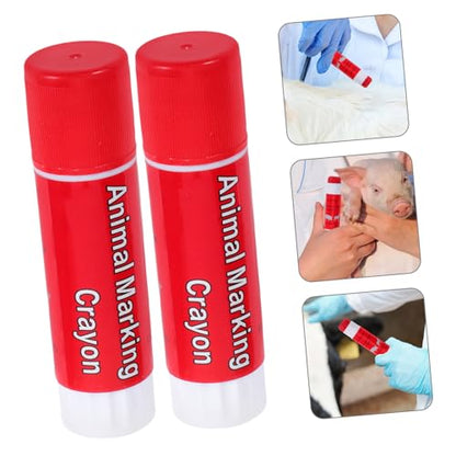 BESPORTBLE 4Pcs Durable Pig Marking Crayon for Efficient Livestock Identification Washable Animal Marker for Cattle Sheep Goats Convenient Compact Design for