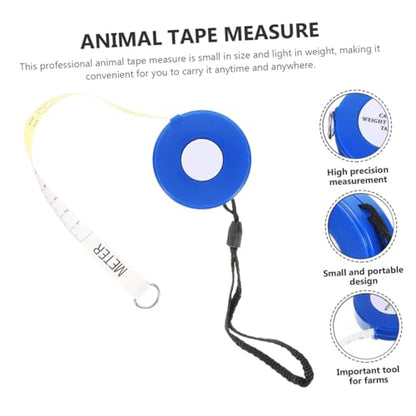 Animal Body Measuring Tape 2.5m Blue Flexible Cattle Pig Goat Weight and Chest Tape Measure for Livestock Farm Use Style