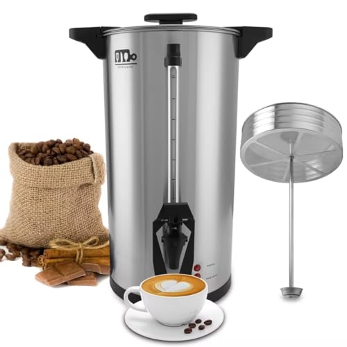 75 Cup 12L/3.17Gallon Commercial Coffee Urn, Festa Essential 950W Large Percolate Coffee Maker, Hot Beverage dispenser With Double Dripless Faucet, Quick-Brewing Hot Water Urn for Catering,Home,Events - size: 12L-75Cups