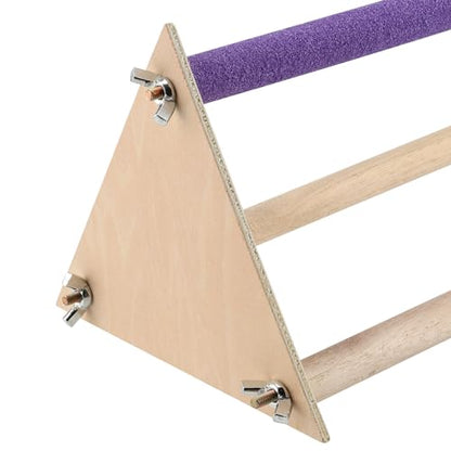 HOZEON 2PCS Wooden Chick Perch Stand, Training Chicken Perches Roosting Bar, Wood Chicken Roosting Bar Perch for Chicks, Parrot, and Birds