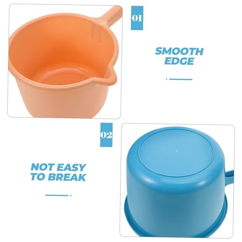 Plastic Water Ladle Bath Ladle Dipper 3pcs Long Handle Hair Washing Cup Kitchen Water Scoop Livestock Feeding for Garden Watering Supplies
