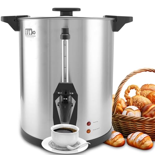 45 Cup 8L/2.11Gallon Commercial Coffee Urn, Festa Essential 950W Large Percolate Coffee Maker, Hot Beverage dispenser With Double Dripless Faucet,Quick-Brewing Hot Water Urn for Catering,Home,Events - size: 8L-45Cups