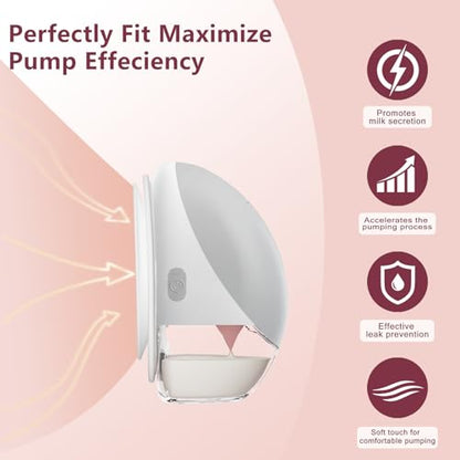 1 Pack M9 Full Set Breast Replacement Part for Momcozy Upgraded Mobile Flow | Upgraded M9, Including 21mm Flange, Red Valve, Diaphragm, Storage Bottle with Red Lip, Not Original Parts,1pc 21mm Overall - size: 1 Set Overall-Red 21mm