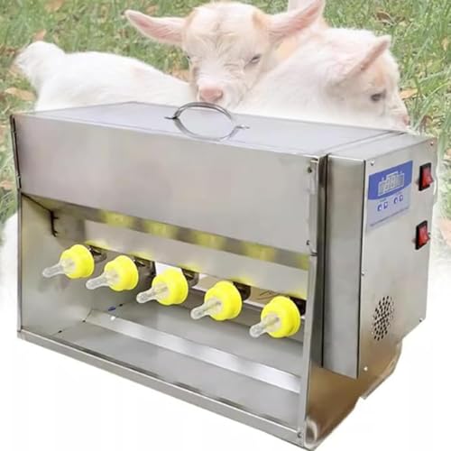 Automatic Pig Milk Feeding Machine | Piglet Milk feeders for Multiple Piglets Nipple | Piglet Feeder with Sound | 10/14 Nipple Silicone Piglet Feeding Station | for Lambs and Small Cattle (10 Heads) - size: 10 heads
