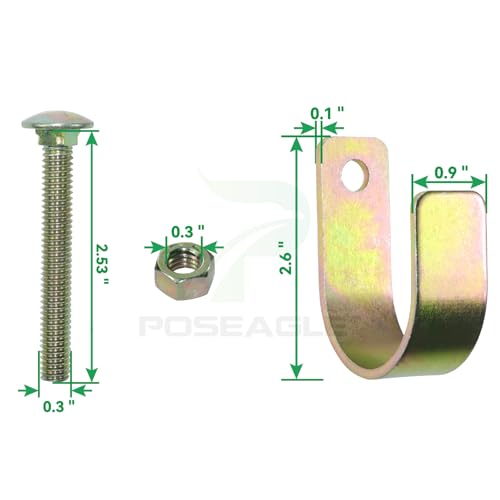 2 Pack Blue S16100300 Two Way Gate Latch with Hardware Kit and Philips Screwdriver for Metal Gates with 1-5/8" to 2" Diameter Round Tubes - color: A06 xS16100300 Gate Latch for 1-5/8" to 2" Tubes