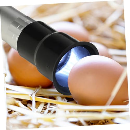 TOYANDONA Professional Egg Candler Lamp Portable LED Egg Detector for Farm Use High Brightness Light for Monitoring Egg Development Cold Light Prevents Overheating for Chicken