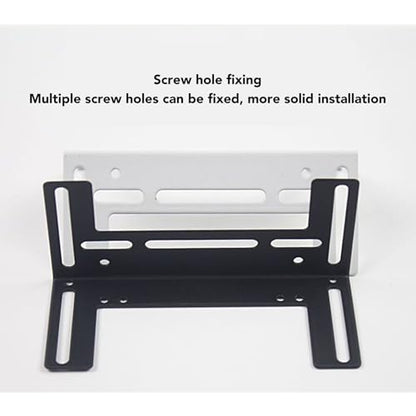 Computer Cooling Fan Mounting Bracket, Stainless Steel Bracket with Multiple Screw Holes for 80mm 92mm 120mm Case Fans PC Cooling System Enhancement (Black)