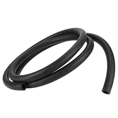 G3/8 Milk Hose, Milking Tube for Dairy Farm, Flexible Black Rubber Milking Machine Pipe with Food - Grade Material, Replacement Part for Milk Collector and Bucket Connection