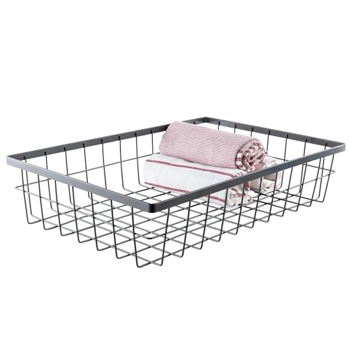 G.E.T. WB-1814-MG Urban Renewal 17.75" x 11.25" Wire Basket, 4" Tall, Metal - size: 17.75" x 11.25", style: 4" Deep