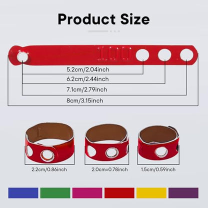 100Pcs Chicken Leg Bands Aluminum Adjustable Poultry Identification Rings | Duck Clip on Leg Rings Chicken Ankle Tags Numbered Feet ID Bands Farms Pheasant Pigeons Goose (Red)